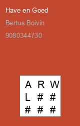 Zwerfboek ''